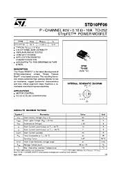 DataSheet STD10PF06 pdf